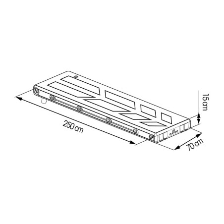 Plastimo 250 cm vaste drijvende loopplank