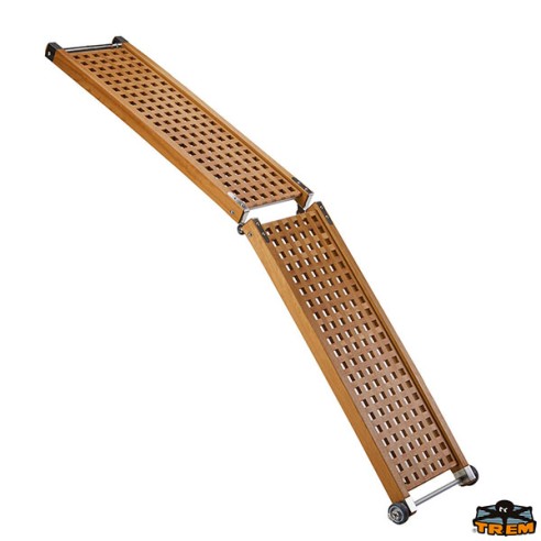 200 cm klappbarer Holzsteg mit Rädern - Trem