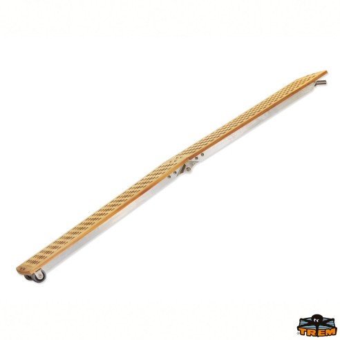 Pasarela plegable de acero de 230 cm. y pasarela de madera de carabottino - Trem