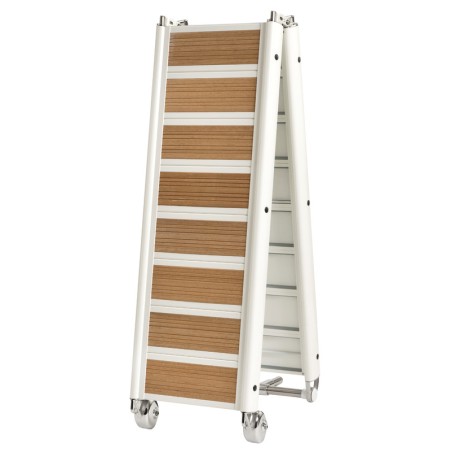 Aluminium-Klappsteg 260 cm. mit Holzsteg - Osculati