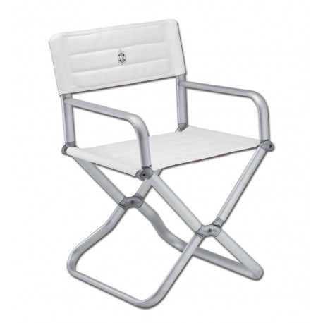 Silla plegable con perfil ovalado de aleación ligera