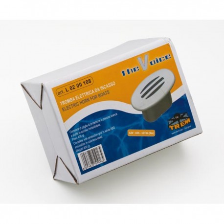 Ovalt infällt elektriskt signalhorn för motorbåtar - Trem