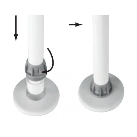 Supporto telescopico per tavolo mm.520-600