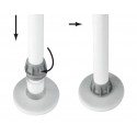 Support télescopique pour table mm.520-600