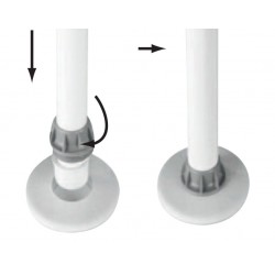 Telescopic support for table mm.520-600 2