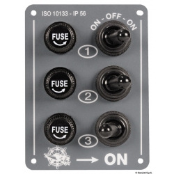 Panneau électrique en aluminium gris