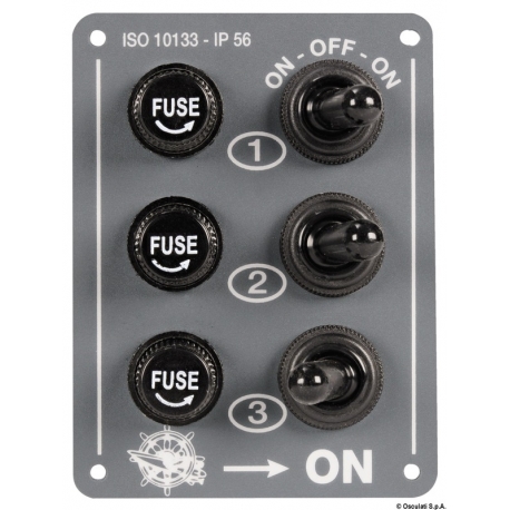 Cuadro eléctrico de aluminio gris