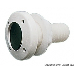 Drain 1" 1/2 non-return valve and hose connector