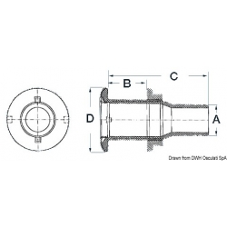 Drain 1" 1/2 non-return valve and hose connector 2