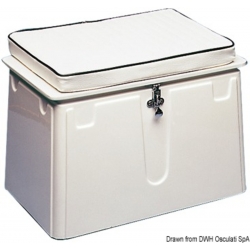 Openable chest made of white "VTR" and equipped with closing plane 2