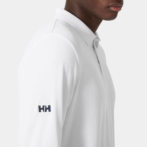 Polo met lange mouwen en ronde hals -...
