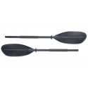 Double paddle with removable joint and ABS paddles for canoes and kayaks