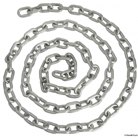 Cadena calibrada galvanizada en caliente adecuada para cabrestantes de ancla.