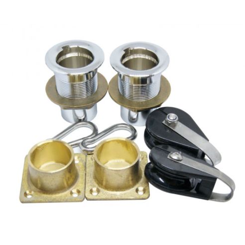 Pescantes de acero inoxidable para embarcaciones de hasta 120 kg