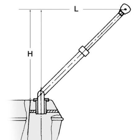 Grue télescopique jusqu'à 380 kg.