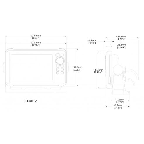 Sondeur Eagle 7 sans transducteur - Lowrance