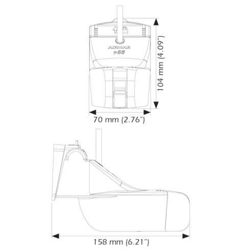 Stern triducer (P66) - Raymarine