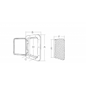 Sportello mm. 270X370 con apertura 180°