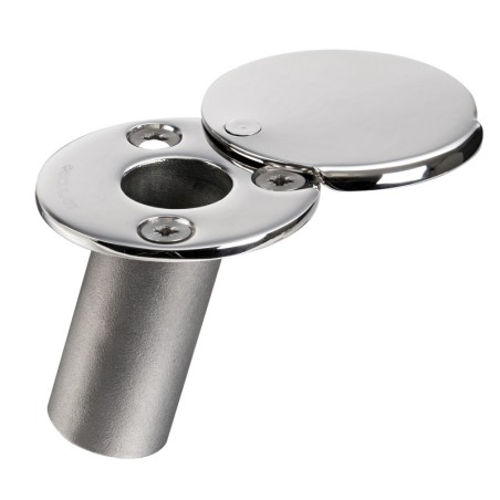 Flexible awning pole base with rotating cap - Osculati