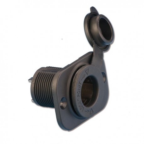 Cigarette lighter socket with cap