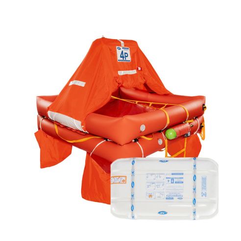 Syntesy 9650 8-seater raft with fiberglass container - Eurovinil