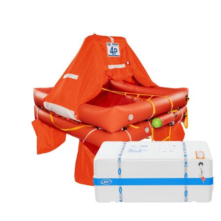 Syntesy 9650 4-seater raft with abs container - Eurovinil