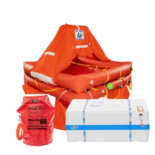 Syntesy 9650 4-seater raft with abs container + Grab Bag - Eurovinil