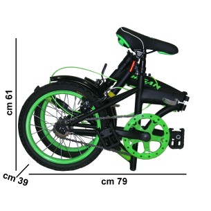 Taitettava polkupyörä 16" –... 2