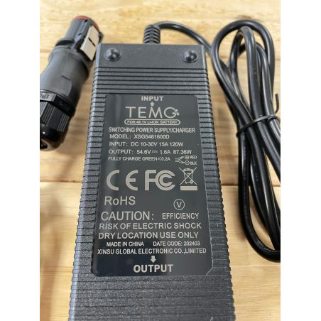 Cargador de batería de 12 V para motor Temo 1000