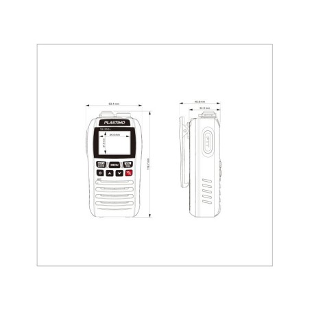 VHF portable et flottante SX-350 - Plastimo