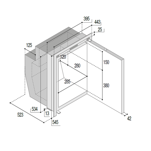 Frigo-freezer in acciaio inox C51iX...
