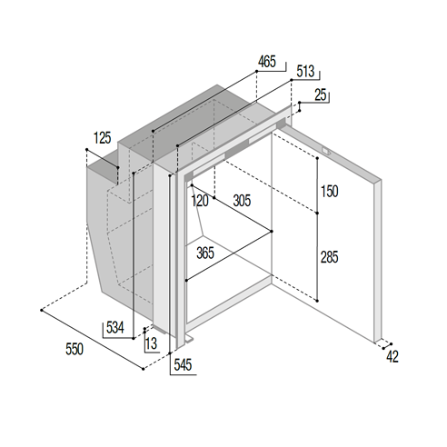 Réfrigérateur-congélateur en acier...