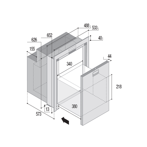 Frigo in acciaio inox DW90i OCX2...