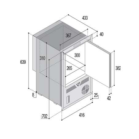 IM CL OCX2 Hydro-Eisbereiter - Vitrifrigo