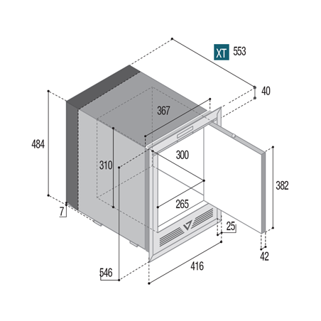 Fabbricatore di ghiaccio IM XT OCX2 Hydro - Vitrifrigo