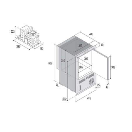 Fabbricatore di ghiaccio IM CL OCX2 Refill - Vitrifrigo