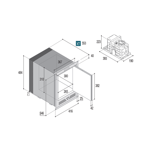IM XT OCX2 Refill Ice Maker - Vitrifrigo