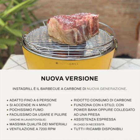 Portable smokeless tabletop barbecue - InstaGrill
