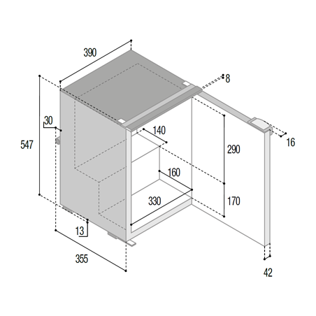 Vitrifrigo C39i CHR Kühl-Gefrierkombination