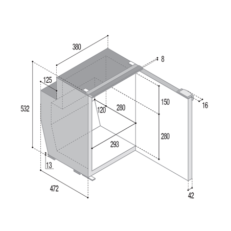 Vitrifrigo C51i CHR Kühl-Gefrierkombination