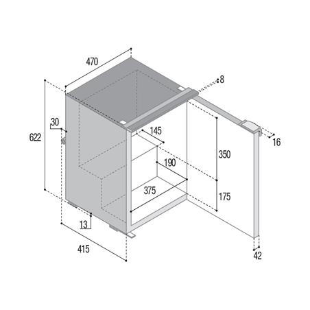 Réfrigérateur-congélateur Vitrifrigo C60i CHR