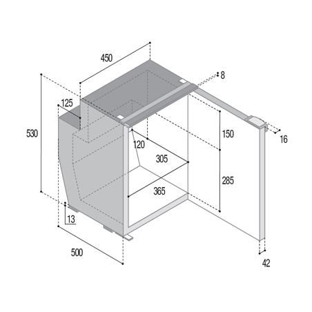 Vitrifrigo C62i CHR frigorífico-congelador