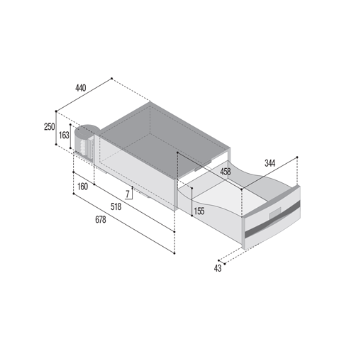 Vitrifrigo D30A Kühl-Gefrierkombination