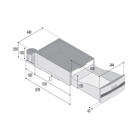 Réfrigérateur-congélateur Vitrifrigo D30A