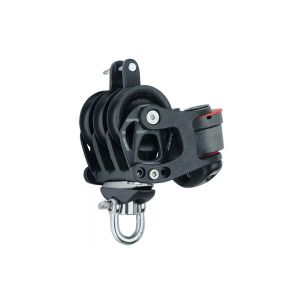 Harken Element triple 12 mm pulley, 45 mm sheave with cleat choke and becket
