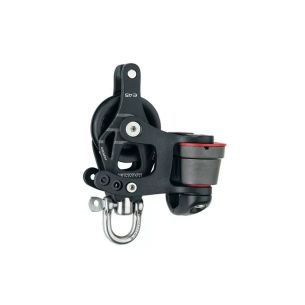 Harken Element Enkelblock 12 mm, 45 mm skiva med kamspänne och Becket