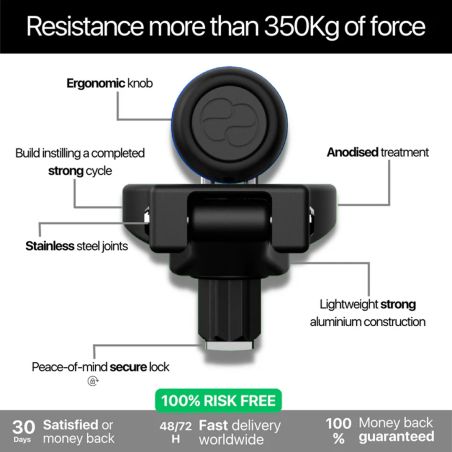 Coppia maniglie per winch ripiegabili in alluminio Flipper - EasySea