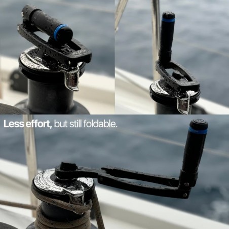 Taittuva alumiininen vinssikahva Flipper Max - EasySea
