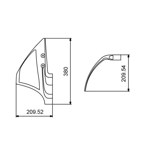 "Hydrofoil" outboard stabilizer fins...