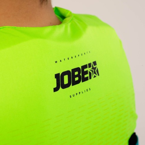 Jobe 50N limegrønn nylon flytevest for barn